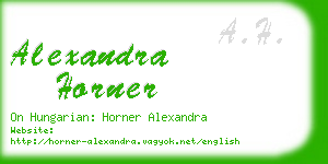 alexandra horner business card